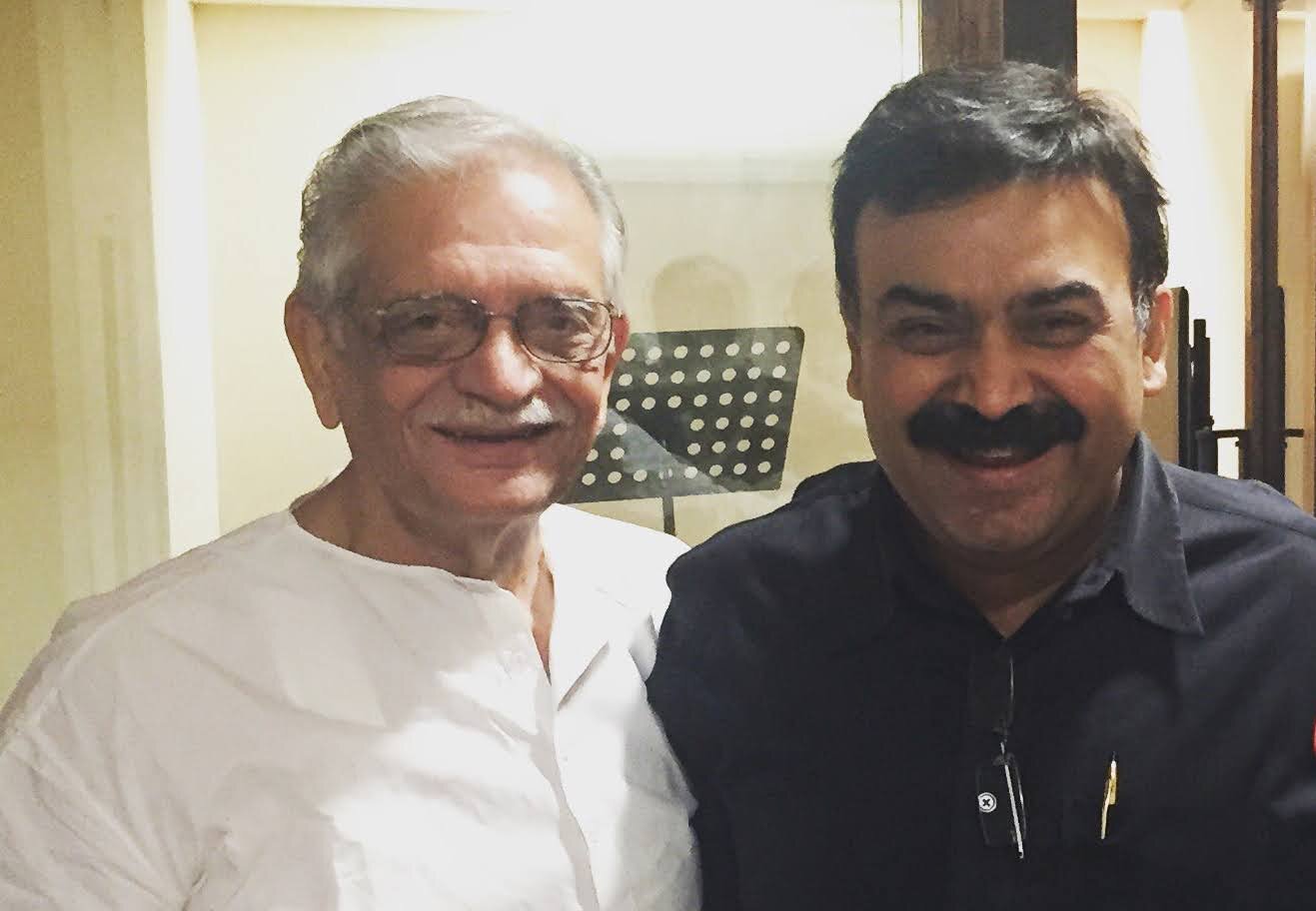 With Gulzar Sahaab