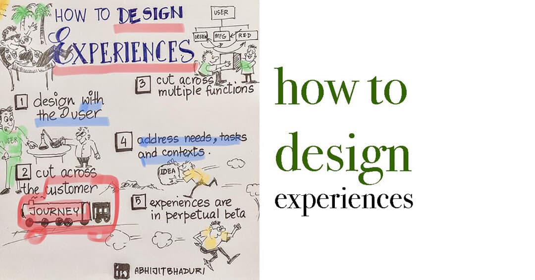Five principles of designing experiences