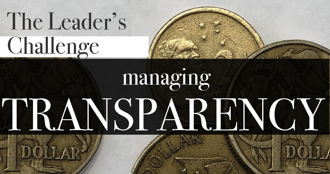 Learning to Manage Transparency