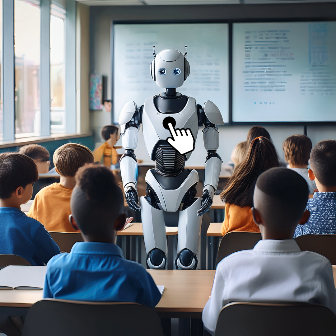 Robot teaching in a classroom