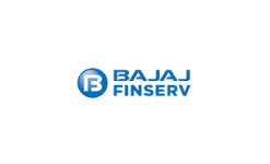 Bajaj Finserv logo with blue and white design, offering home loans and financial solutions. Warm, trusted partner for all your home financing needs.