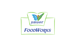 Jubilant FoodWorks logo featuring a butterfly motif, perfect for bringing a touch of joy and liveliness to your home dining experience.