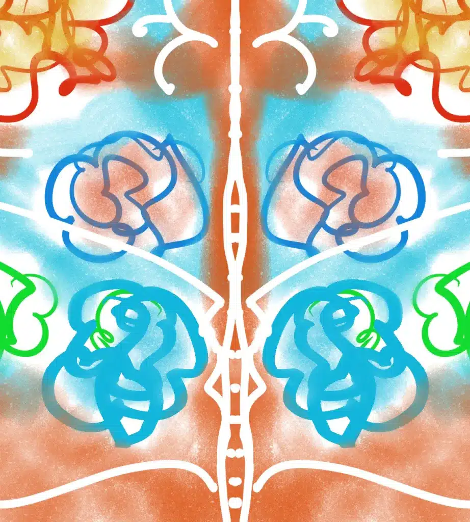 Colorful abstract design symbolizing India’s AI Revolution, showcasing creative ideas for organizations in a vibrant, artistic style.